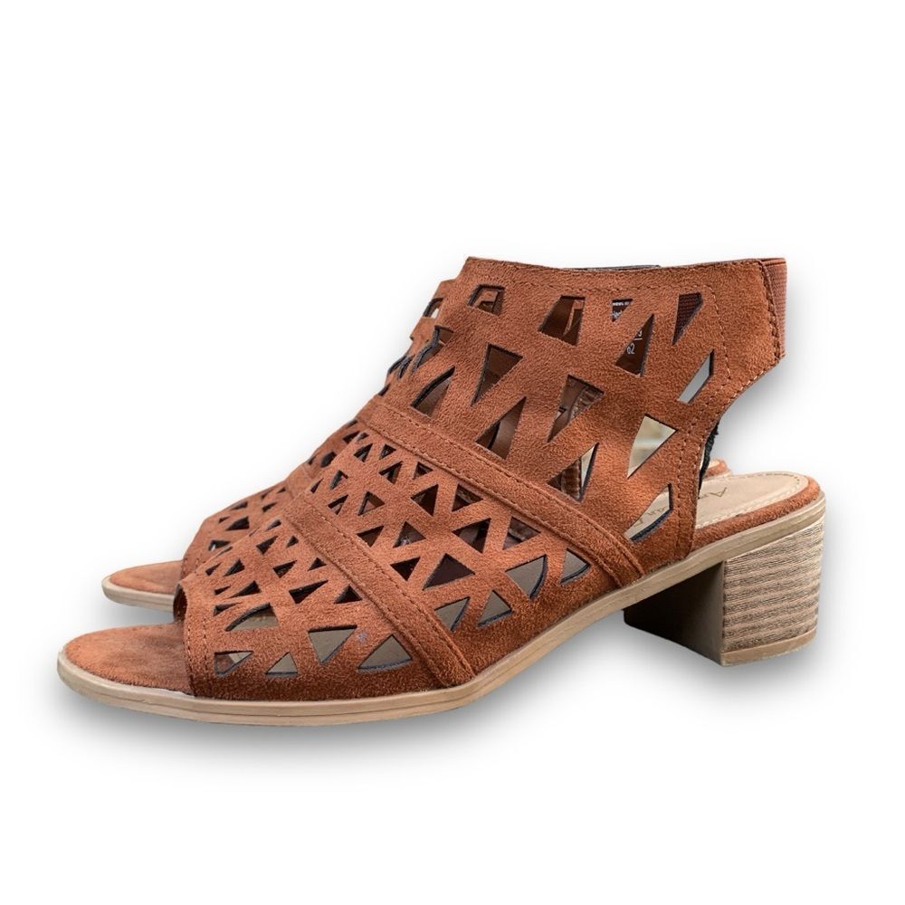 American Eagle Aztec Southwestern Cutout boho Heeled Sandals Women’s size 7 - Picture 10 of 13